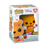 POP! Disney #1008: Winnie The Pooh (Flocked) (Hot Topic Exclusive) (Funko POP!) Figure and Box w/ Protector
