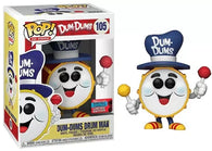POP! Ad Icons #105: Dum Dums Drum Man (2020 Fall Convention Limited Edition) (Funko POP!) Figure and Box w/ Protector