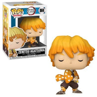 POP! Animation #869: Demon Slayer Kimetsu No Yaiba - Zenitsu Agatsuma (Funko POP!) Figure and Box w/ Protector