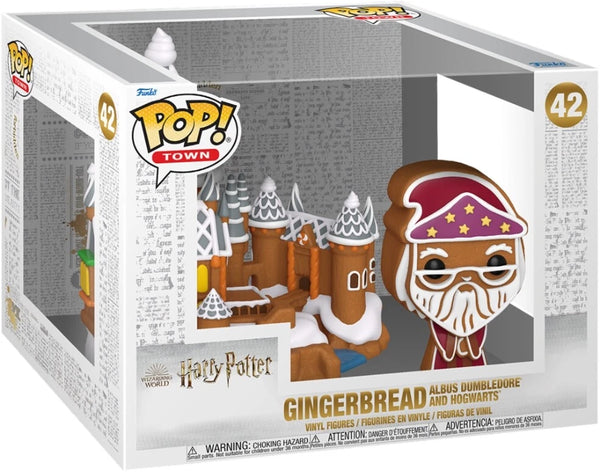 POP! Wizarding World - Harry Potter #42: Town- Gingerbread Albus Dumbledore and Hogwarts (Funko POP!) Figure and Box