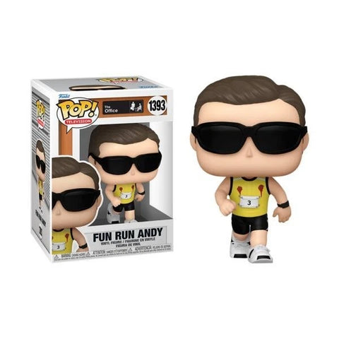 POP! Television #1393: The Office - Run Andy Run (Funko POP!) Figure and Box w/ Protector