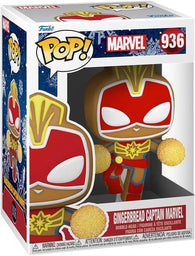 POP! Marvel #936: Gingerbread Captain Marvel (Funko POP!) Figure and Box w/ Protector (Box Damage)