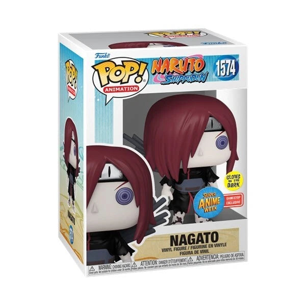 POP! Animation #1574: Naruto Shippuden - Nagato (Super Anime Week) (Glows in the Dark) (Gamestop Exclusive) (Funko POP!) Figure and Box w/ Protector