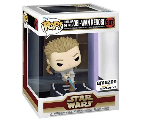 POP! Star Wars #507: Duel of The Fates - Obi-Wan Kenobi [Amazon Exclusive] (Funko POP!) Figure and Box