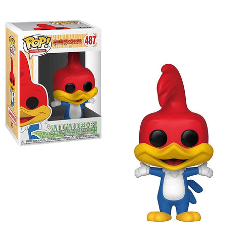 POP! Animation #487: Woody Woodpecker (Funko POP!) Figure and Box w/ Protector