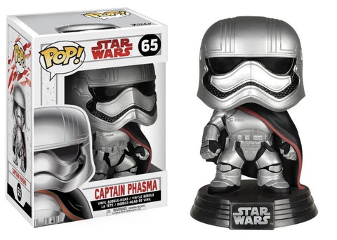 POP! Star Wars #65: Captain Phasma (Funko POP!) Figure Loose in Box w/ Protector (Missing Plastic Insert)