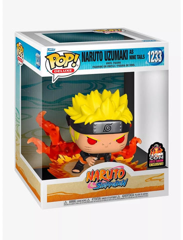 POP! Deluxe #1233: Naruto Shippuden - Naruto Uzumaki as Nine Tails (L.A. Comic Con 2022 Show Exclusive) (Hot Topic) (Funko POP!) Figure and Box