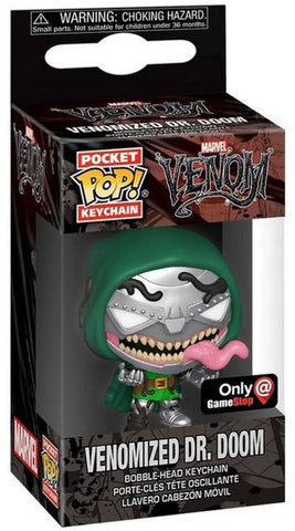 Marvel Venom - Venomized Dr. Doom (Gamestop Exclusive) (Funko POP! Pocket Keychain) Figure and Box