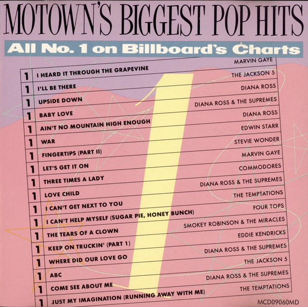 Motowns Biggest Pop Hits: All #1 on Billboard's Charts (Audio CD) Pre-Owned