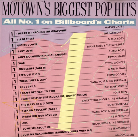Motowns Biggest Pop Hits: All #1 on Billboard's Charts (Audio CD) Pre-Owned