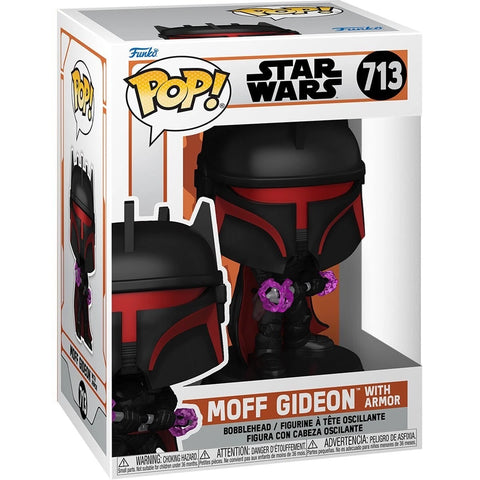 POP! Star Wars #713: Moff Gideon with Armor (Funko POP!) Figure and Box w/ Protector
