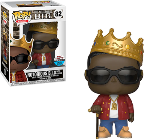 POP! Rocks #82: The Notorious B.I.G. with Crown (Toy Tokyo New York Comic Con 2018 Limited Edition) (Funko POP!) Figure and Box w/ Protector