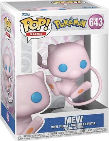 POP! Games #643: Pokemon - Mew (Funko POP!) Figure Loose in Box w/ Protector (Missing Plastic Insert)