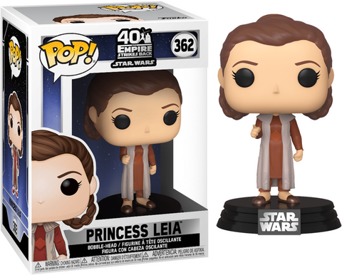 POP! Star Wars #362: The Empire Strikes Back (40th Anniversary) Princess Leia (Funko POP! Bobblehead) Figure and Box w/ Protector