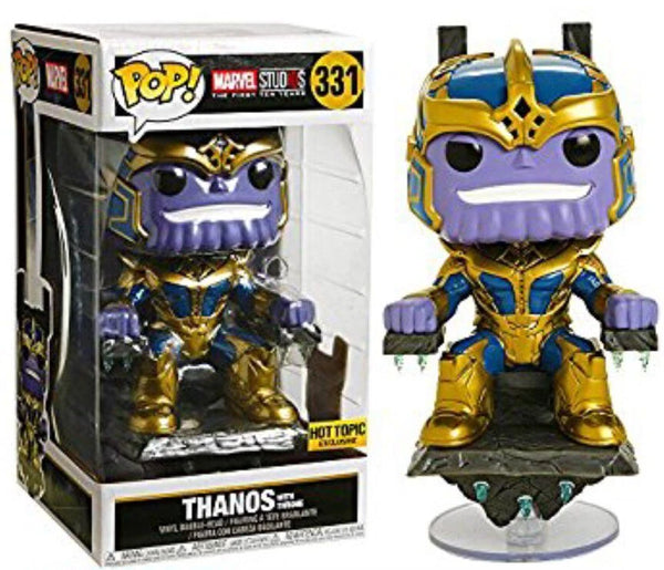 POP! Marvel Studios #331: Thanos with Throne [Hot Topic Exclusive] (Funko POP!) Figure and Box