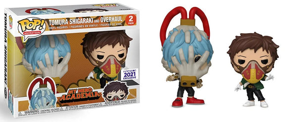 POP! Animation 2 Pack: My Hero Academia - Tomura Shigaraki and Overhaul [2021 Funimation Exclusive] (Funko POP!) Figure and Box
