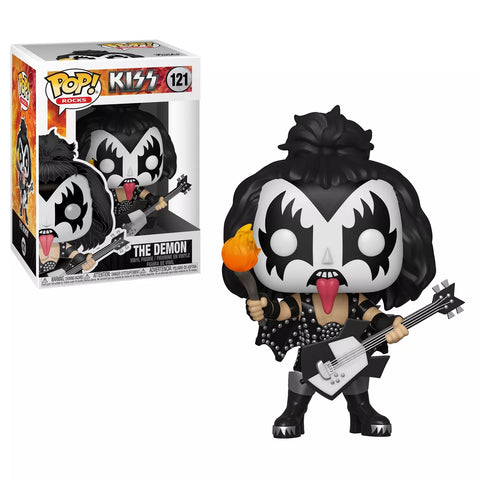 POP! Rocks #121: KISS - The Demon (Funko POP!) Figure and Box w/ Protector