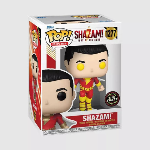 POP! Movies #1277: Shazam Fury of the Gods - Shazam (Limited Edition Glow Chase) (Funko POP!) Figure and Box w/ Protector