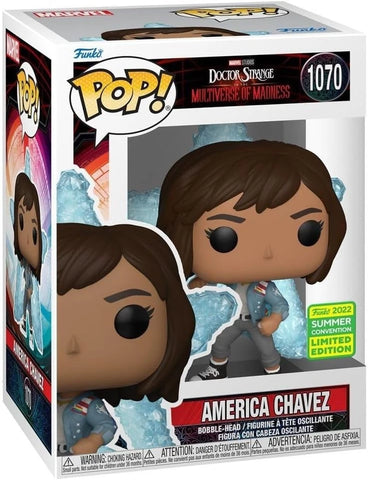 POP! Marvel #1070: Doctor Strange in The Multiverse of Madness - America Chavez [2022 Summer Convention Limited Edition] (Funko POP!) Figure and Box w/ Protector