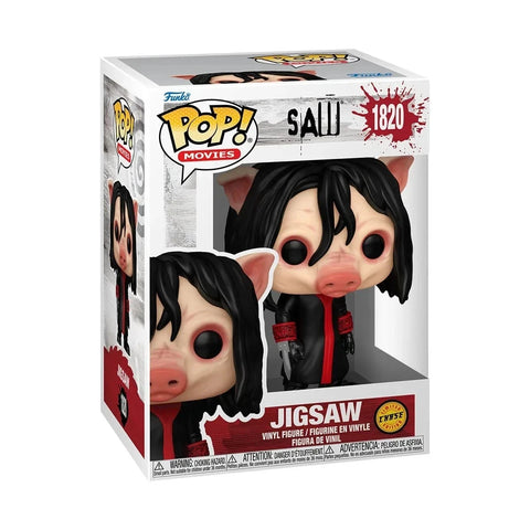 POP! Movies #1820: Saw - Jigsaw [Limited Edition Chase] (Funko POP!) Figure and Box w/ Protector