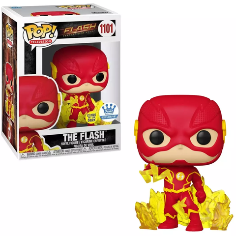 POP! Television #1101: The Flash - Fastest Man Alive (Glows in the Dark) (Funko.com Exclusive) (Funko POP!) Figure and Box w/ Protector