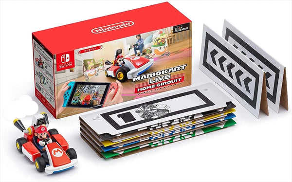 Mario Kart Live: Home Circuit - Mario Set (Nintendo Switch) Pre-Owned: Kart, 4 Gates, 2 Arrow Signboards, and Box