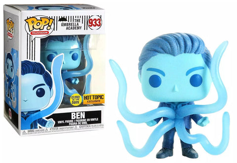 POP! Television #933: The Umbrella Academy - Ben (Hot Topic Exclusive) (Glows in the Dark) (Funko POP!) Figure and Box w/ Protector