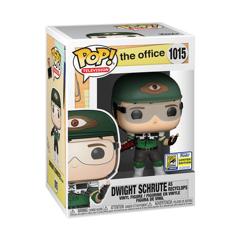 POP! Television #1015: The Office - Dwight Schrute as Recyclops (2020 San Diego Comic Con International Limited Edtion) (Funko POP!) Figure and Box w/ Protector
