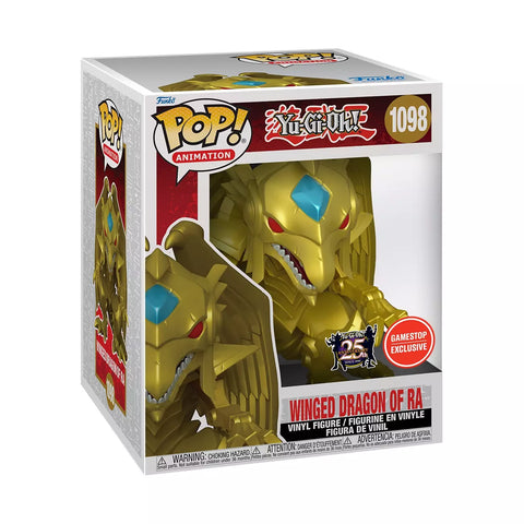 POP! Animation #1098: Yu-Gi-Oh! Winged Dragon of Ra (GameStop Exclusive) (25th Anniversary) (Funko POP!) Figure and Box w/ Protector