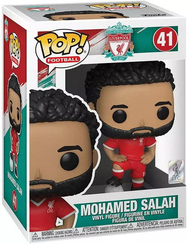 POP! Football #41: Liverpool Football Club - Mohamed Salah (Funko POP!) Figure and Box w/ Protector