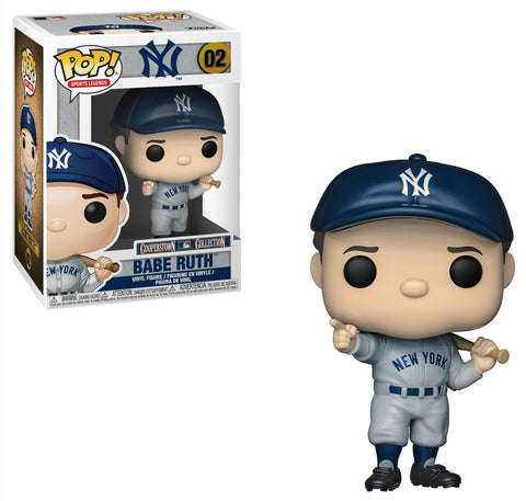 POP! Sports Legends #02: Babe Ruth (Funko POP!) Figure and Box w/ Protector
