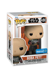 POP! Star Wars #490: Boba Fett (The Mandelorian) (Wal-Mart Exclusive) (Funko POP! Bobblehead) Figure and Box w/ Protector