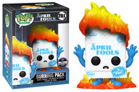 Funko POP! Digital #281: April Fools - Burning Pack (NFT Release 1400 PCS) (Funko POP!) Figure and Box w/ Protector