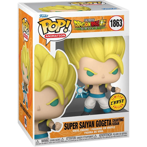 POP! Animation #1863: Dragon Ball Super Broly The Movie - Super Saiyan Gogeta Charting Kidan [Limited Edition Chase] (Funko POP!) Figure and Box w/ Protector