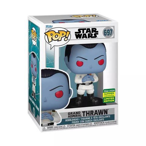 POP! Star Wars #697: Grand Admiral Thrawn (2024 Summer Convention Limited Edition) (Funko POP!) Figure and Box w/ Protector