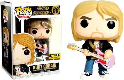 POP! Rocks #66: Kurt Cobain (Hot Topic Exclusive) (Funko POP!) Figure and Box w/ Protector