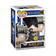 POP! Animation #1556: Black Clover - Black Asta (Glows in the Dark) (Entertainment Earth Exclusive Limited Edition) (Funko POP!) Figure and Box w/ Protector