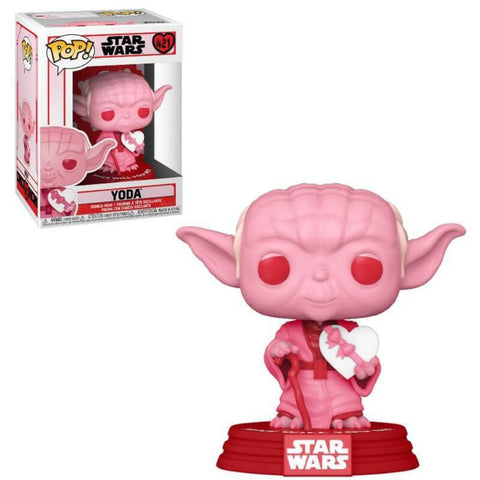 POP! Star Wars #421: Yoda (Pink / Valentines Edition) (Funko POP! Bobblehead) Figure and Box w/ Protector