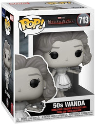 POP! Marvel #713: WandaVision - Wanda 50s (Funko POP! Bobblehead) Figure and Box w/ Protector