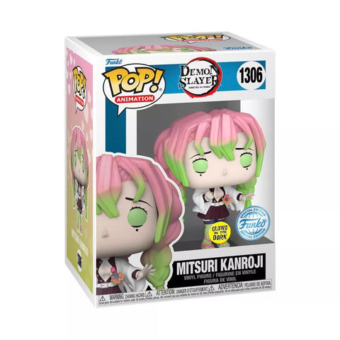 POP! Animation #1306: Demon Slayer - Kimetsu no Yaiba - Mitsuri Kanroji (Glows in the Dark) (Funko Special Edition) (Funko POP!) Figure and Box w/ Protector