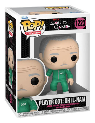 POP! Television #1223: Squid Game - Player 001 - Oh Il-Nam (Funko POP!) Figure and Box w/ Protector