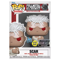 POP! Animation #1486: Fullmetal Alchemist Brotherhood - Scar (Glows in the Dark) (Entertainment Earth Limited Edition Exclusive) (Funko POP!) Figure and Box w/ Protector