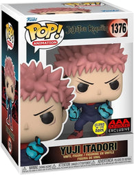 POP! Animation #1376: Jujutsu Kaisen: Yuji Itadori (AAA Anime Exclusive) (Glows in the Dark) (Funko POP!) Figure and Box w/ Protector