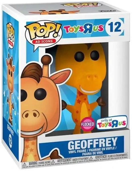 POP! AD Icons #12: Toys R Us - Geoffrey [Flocked] [Exclusive] (Funko POP!) Figure and Box w/ Protector