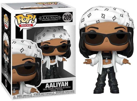 POP! Rocks #209: Aaliyah (Funko POP!) Figure and Box w/ Protector