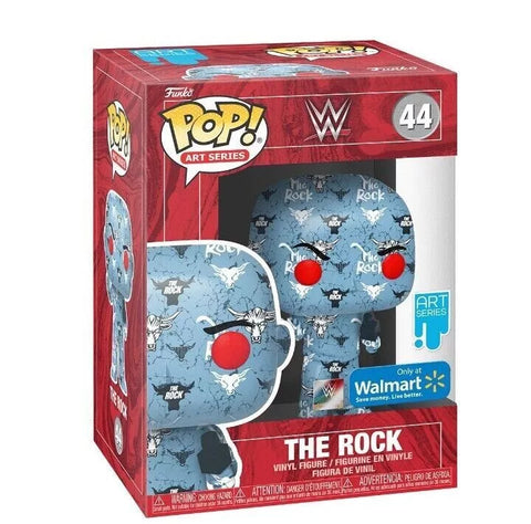 POP! Art Series #44: WWE - The Rock (Wal-Mart Exclusive) (Funko POP!) Figure and Box w/ Protector