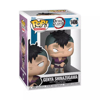 POP! Animation #1406: Demon Slayer - Genya Shinazugawa (Funko POP!) Figure and Box w/ Protector