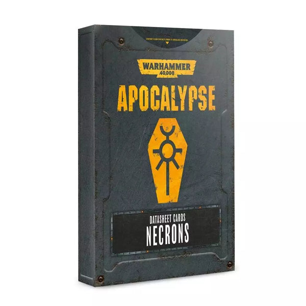 Warhammer 40k: Apocalypse - Datasheet Cards - Necrons (Games Workshop) NEW