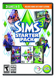 The Sims 3: Starter Pack [Sims 3 + Late Night & High-End Loft Expansion) (PC Game) Pre-Owned: 3 Discs, Manual, and Case