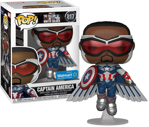 POP! Marvel #817: The Falcon and The Winter Soldier Captain America [Wal-Mart Exclusive] (Funko POP!) Figure and Box w/ Protector